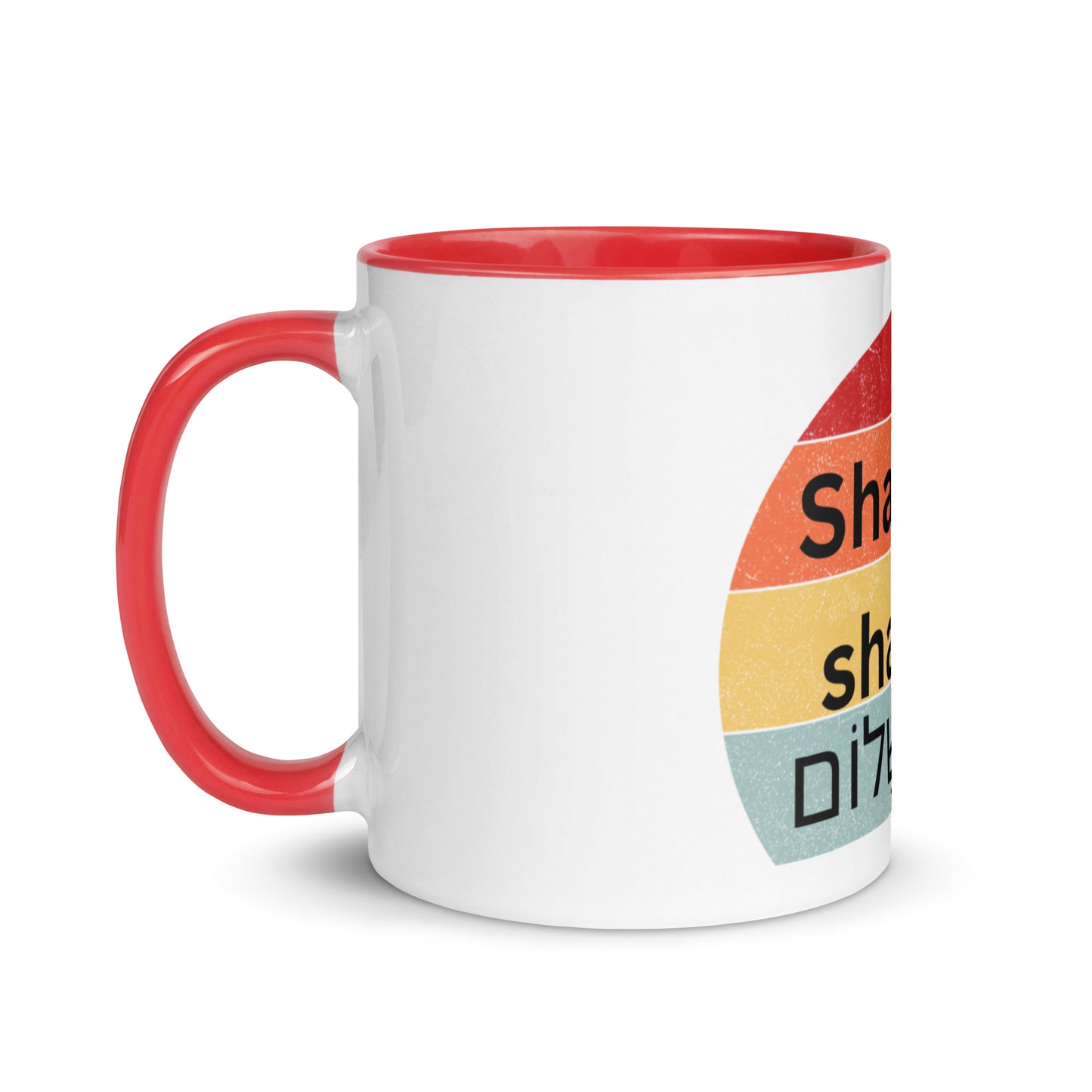 Shabbat shalom-Mug with Color Inside