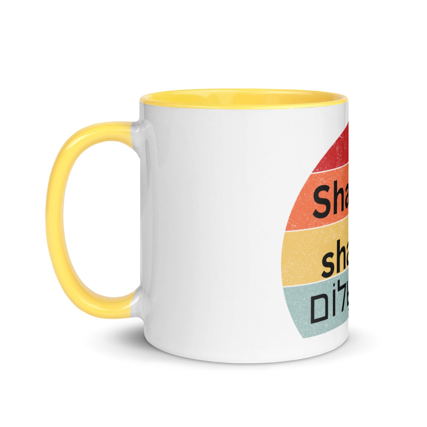 Shabbat shalom-Mug with Color Inside