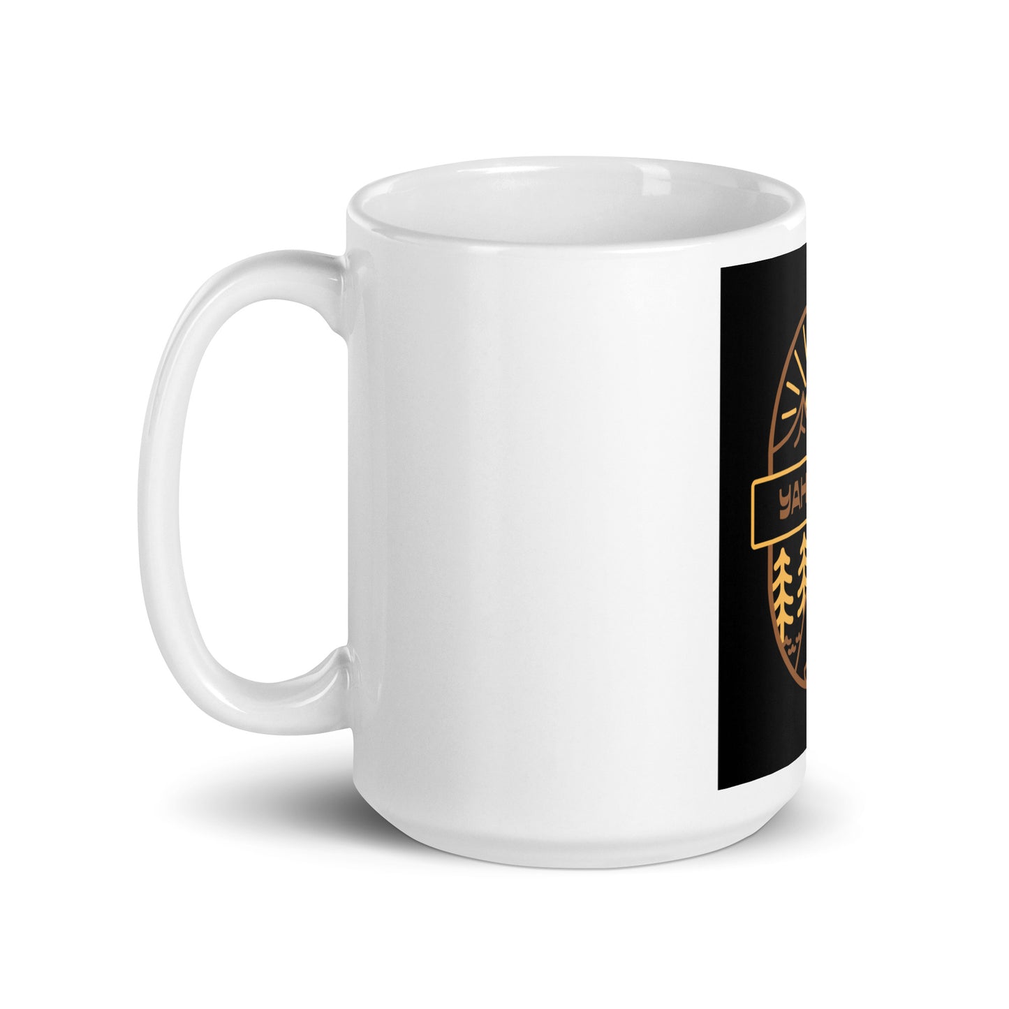 Yah vibes White glossy mug