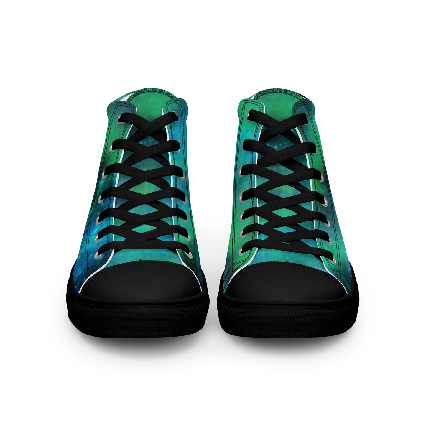 Northern Lights-Women’s high top canvas shoes