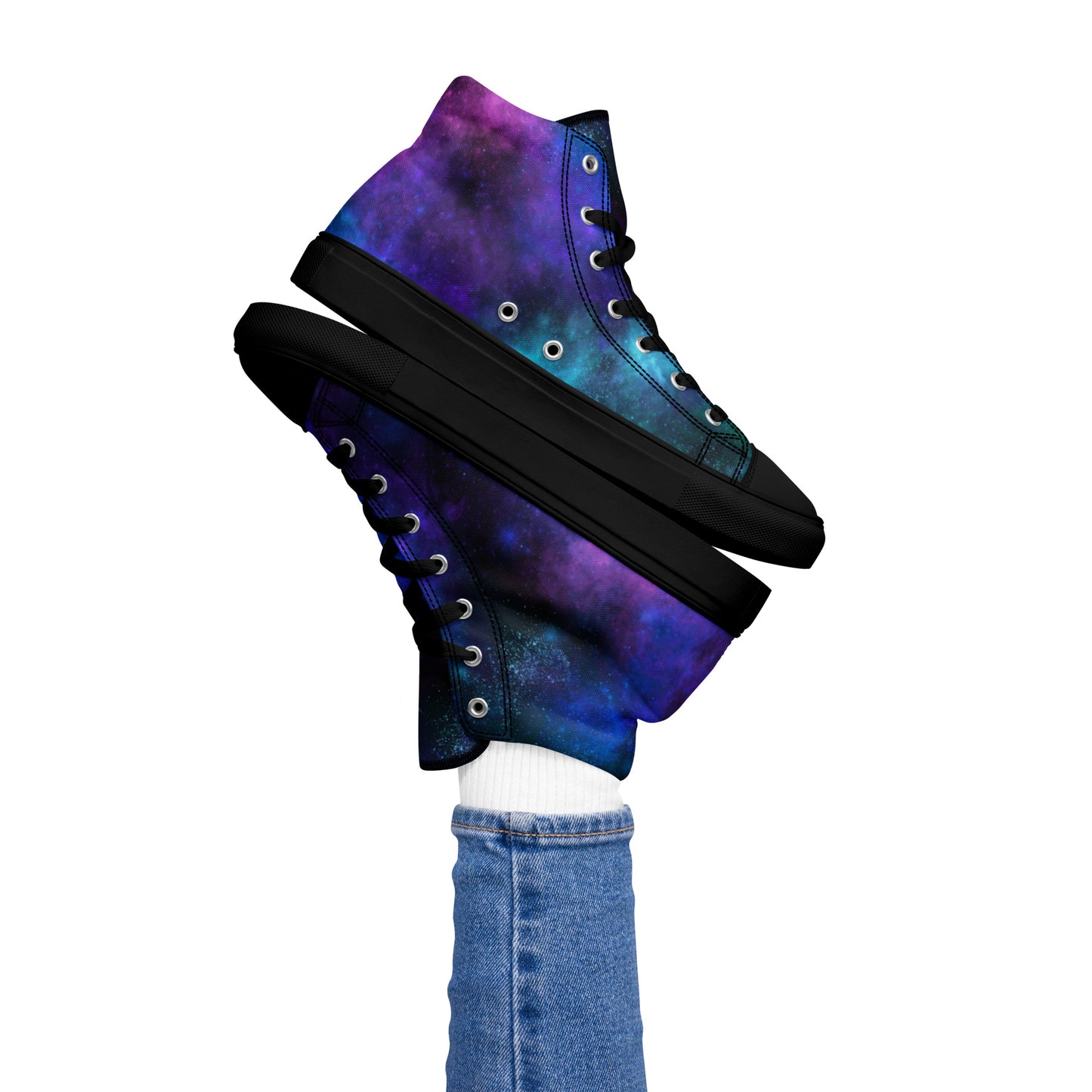 Galaxy-Women’s high top canvas shoes