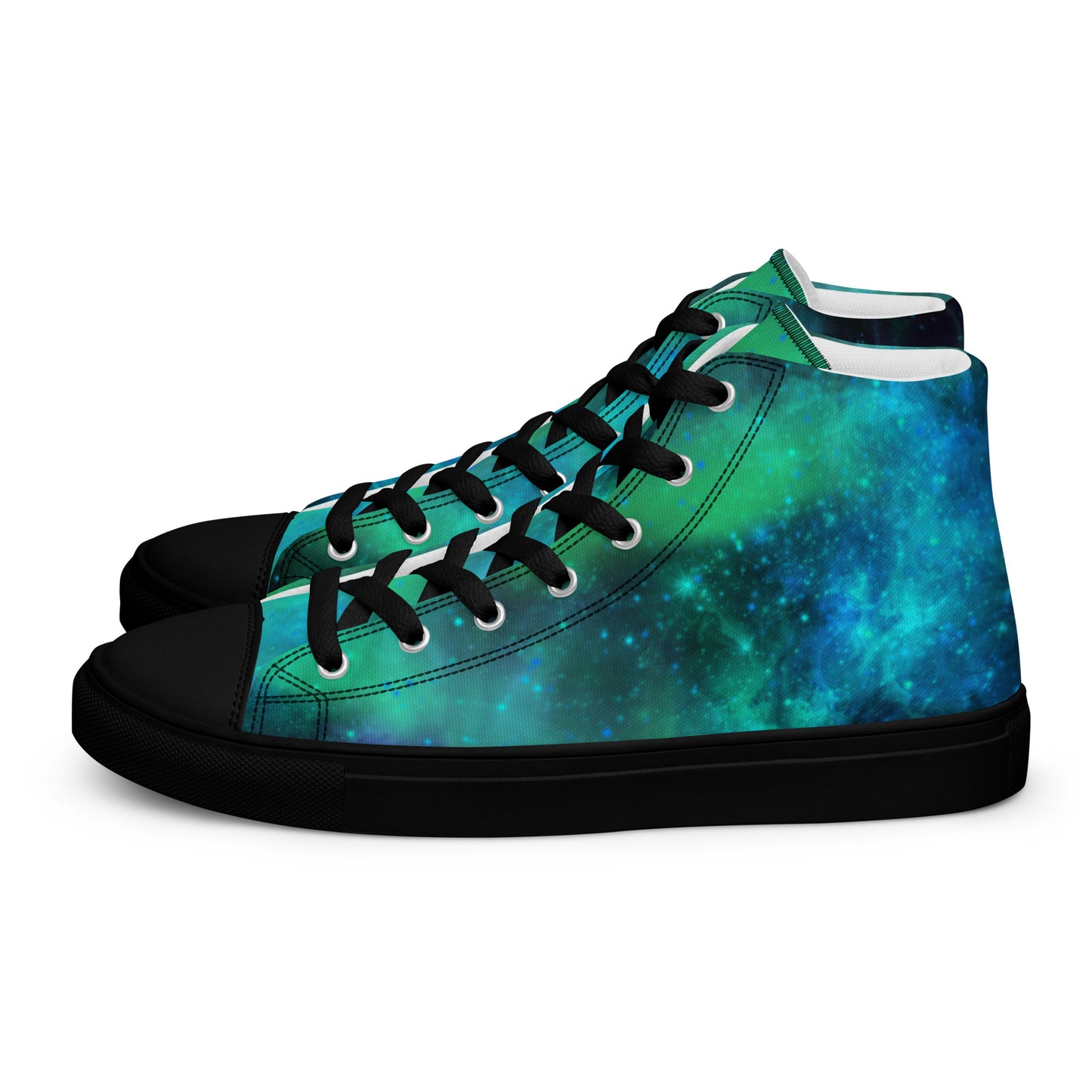 Northern Lights-Women’s high top canvas shoes