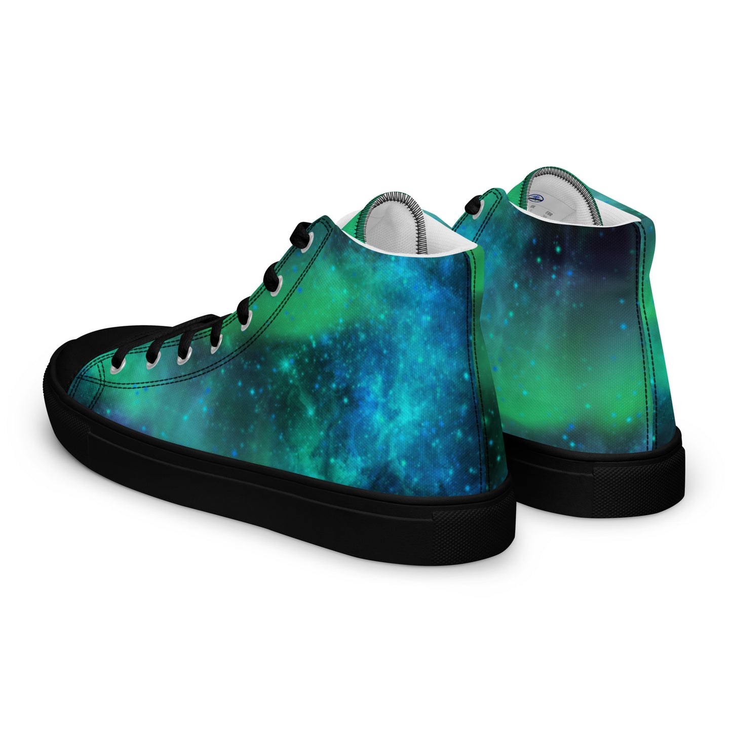 Northern Lights-Women’s high top canvas shoes