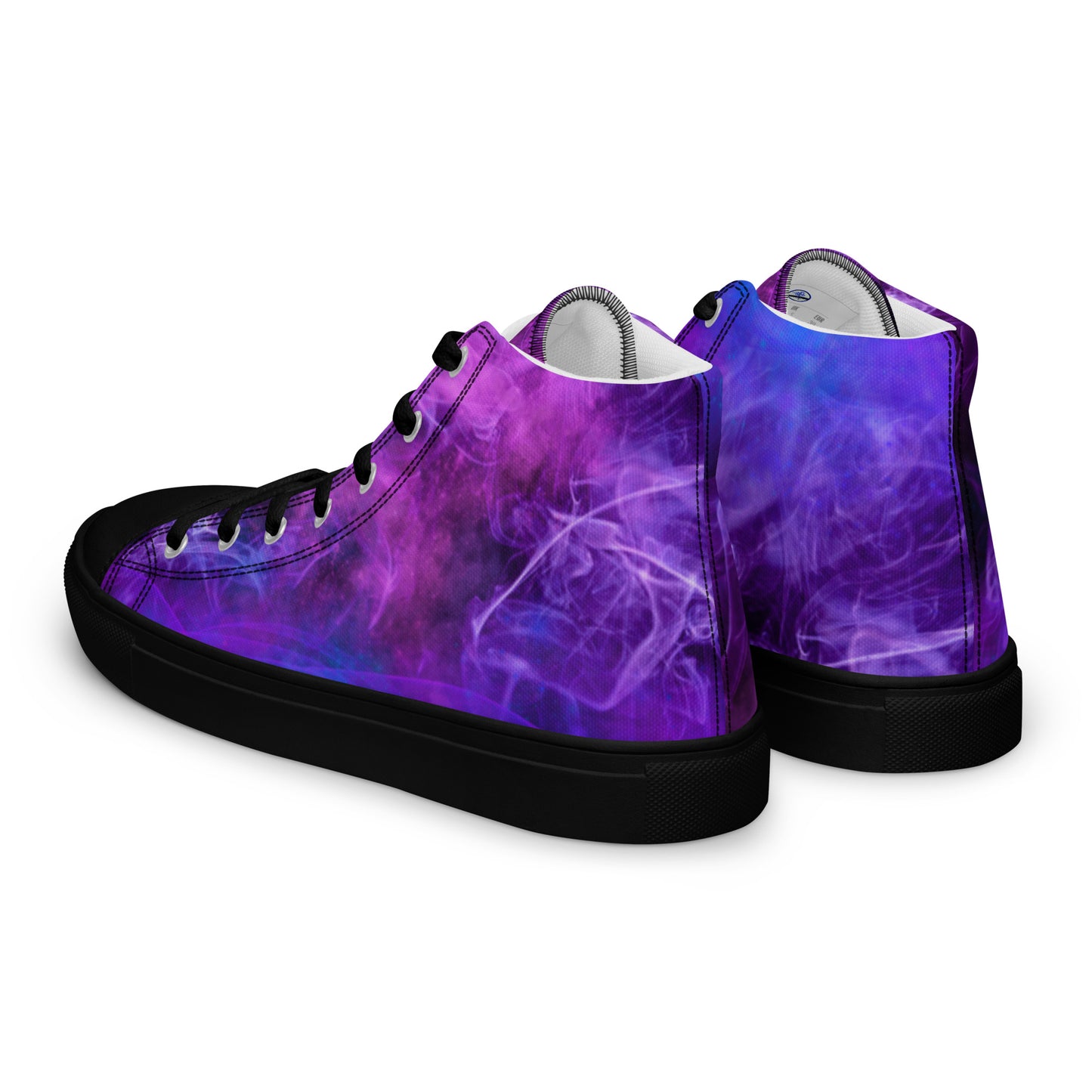 Purple galaxy-Women’s high top canvas shoes