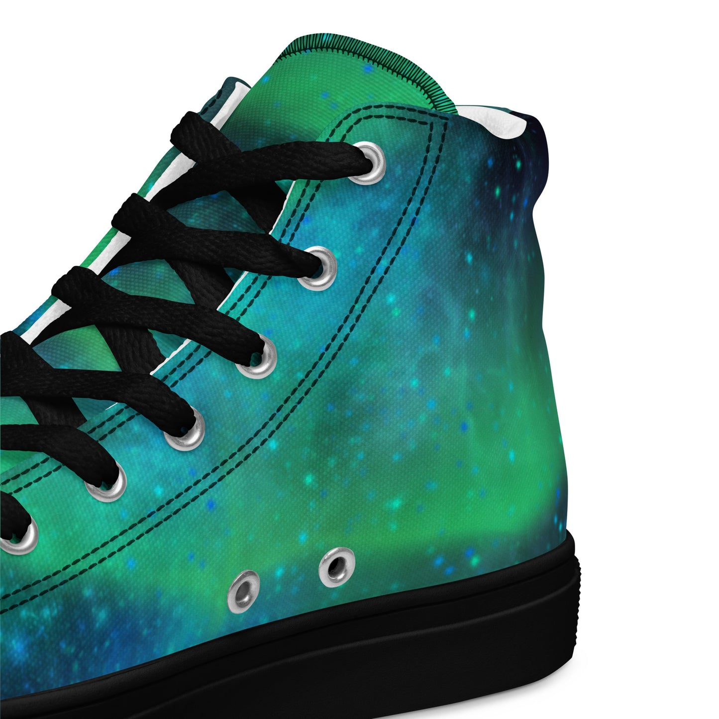 Northern Lights-Women’s high top canvas shoes