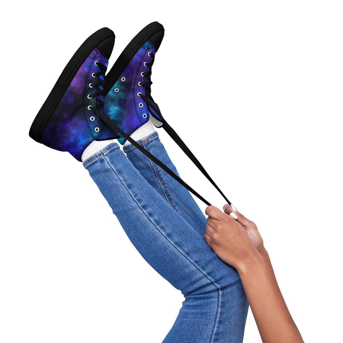 Galaxy-Women’s high top canvas shoes