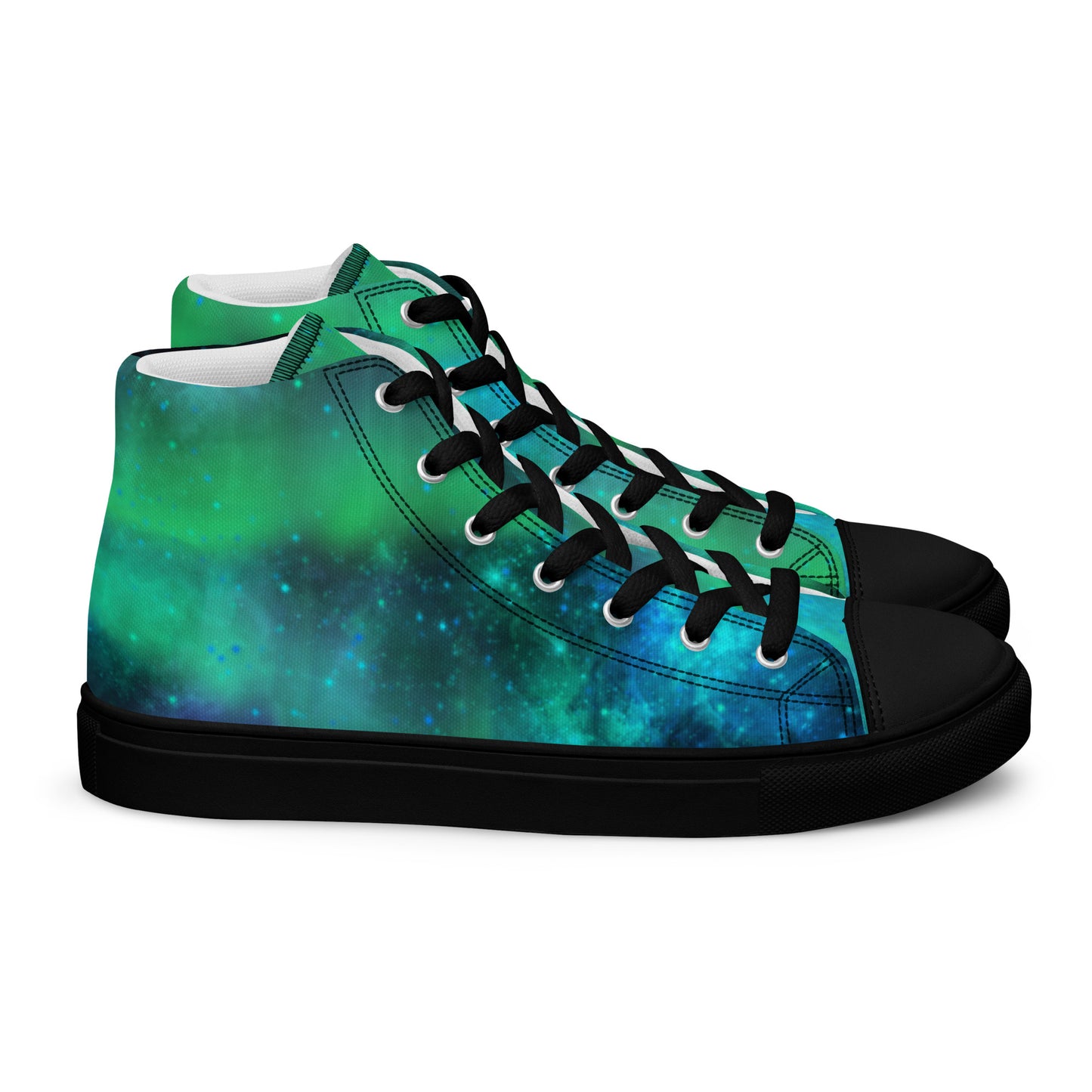 Northern Lights-Women’s high top canvas shoes