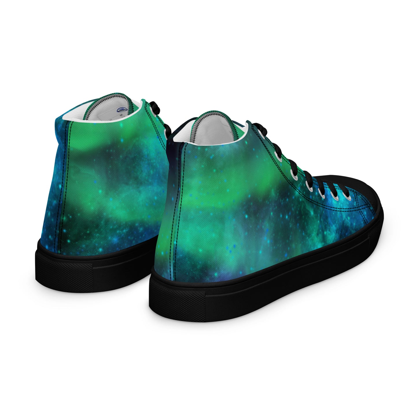 Northern Lights-Women’s high top canvas shoes