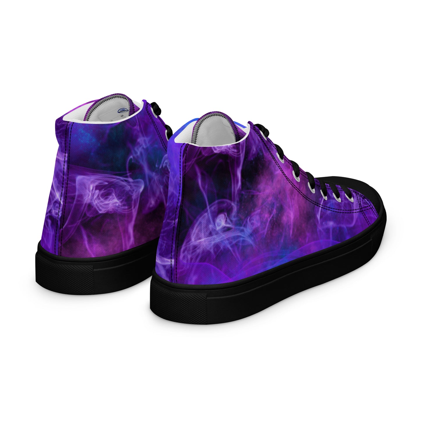 Purple galaxy-Women’s high top canvas shoes