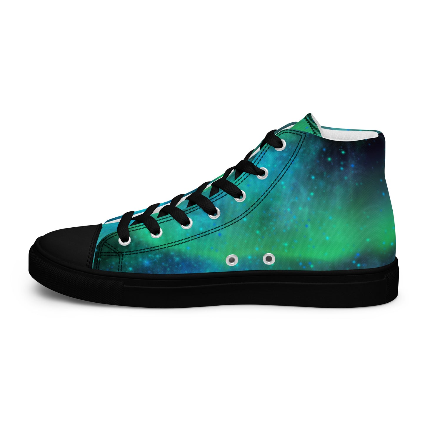 Northern Lights-Women’s high top canvas shoes