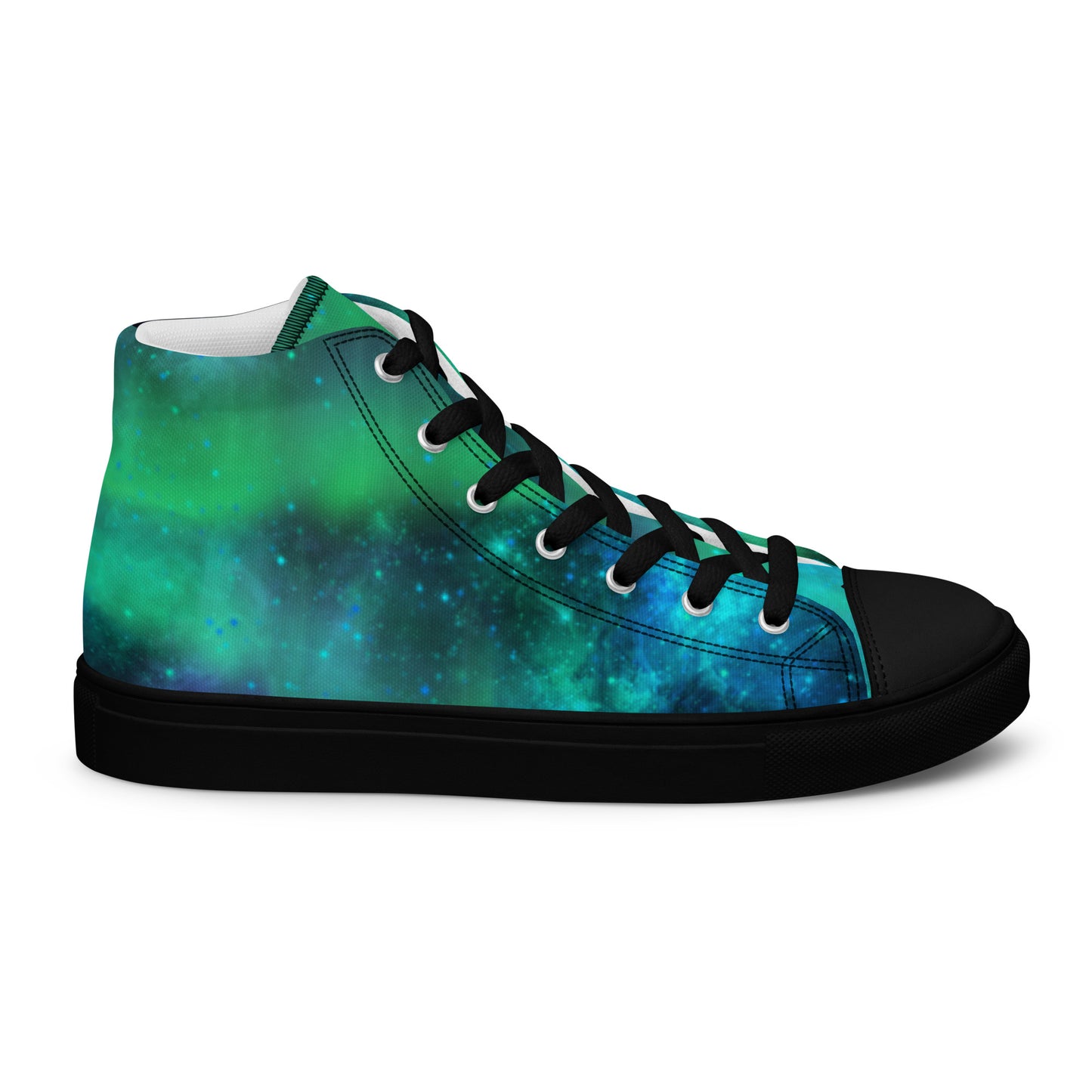 Northern Lights-Women’s high top canvas shoes