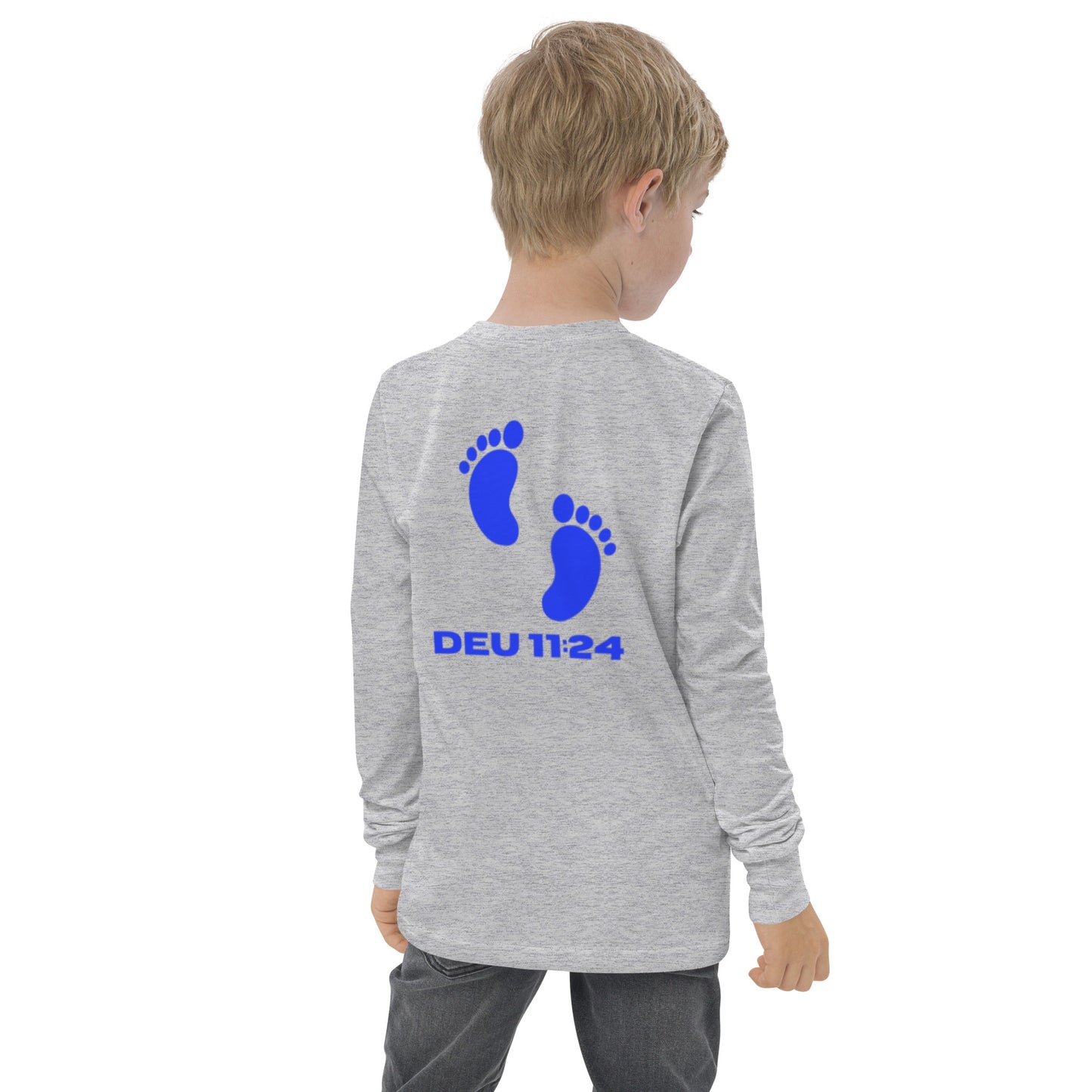 Israel feet-Youth long sleeve tee