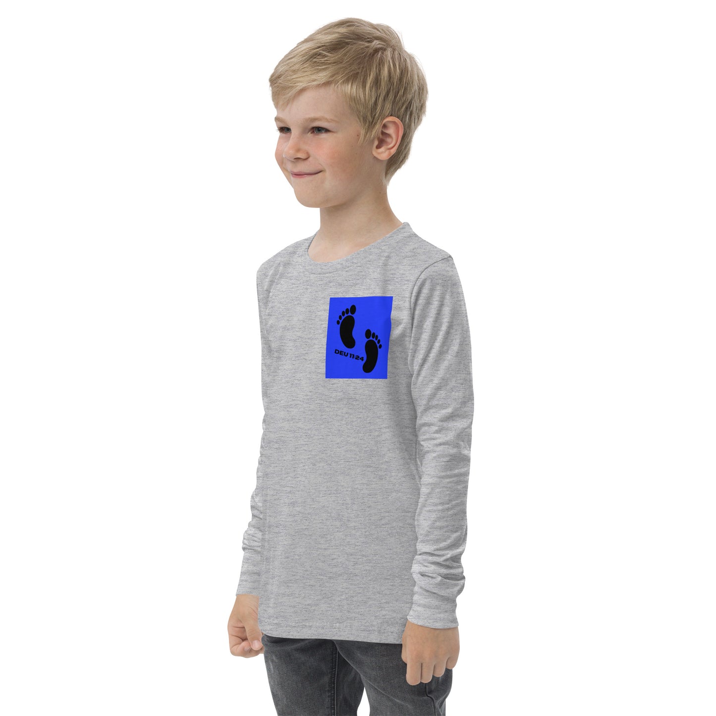 Israel feet-Youth long sleeve tee