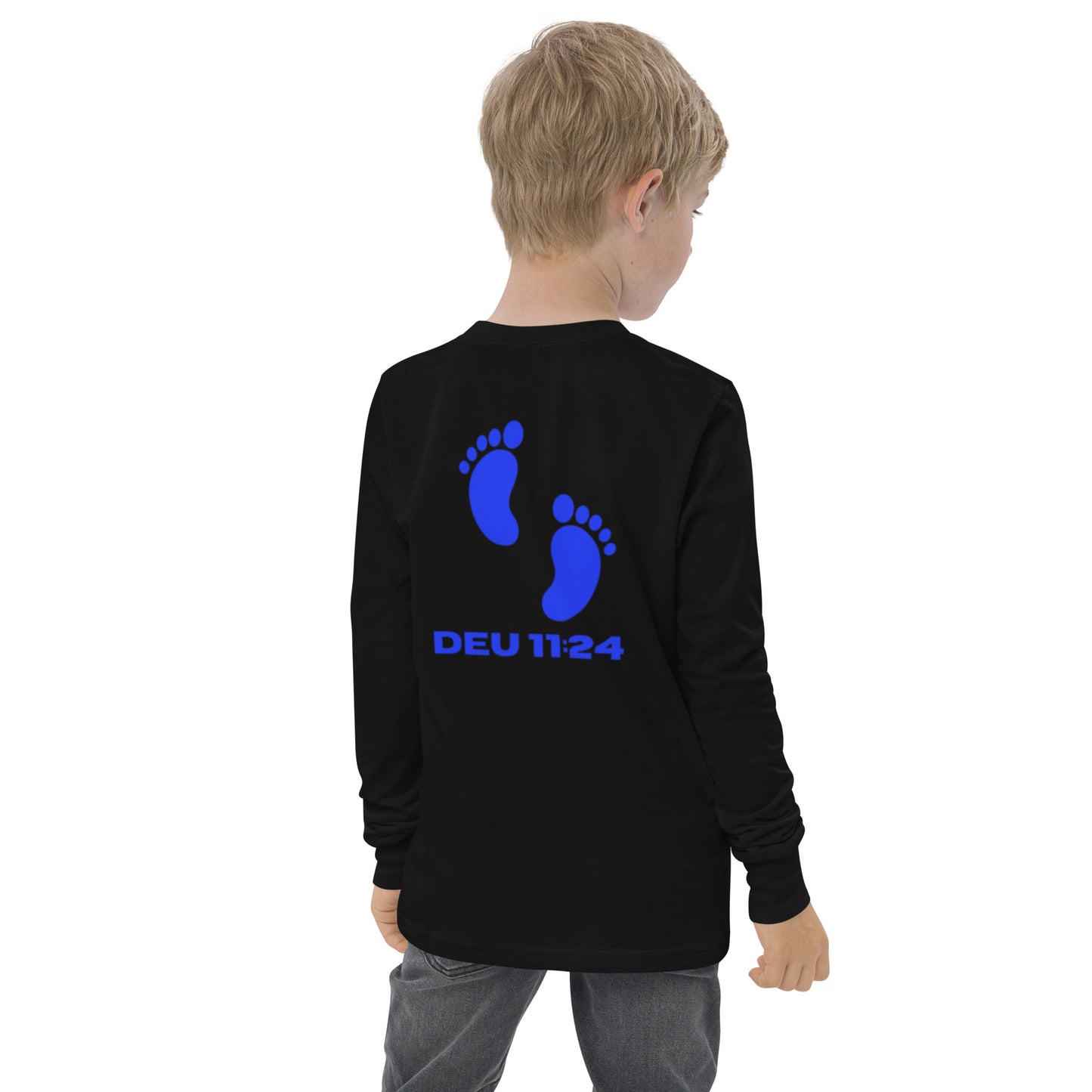 Israel feet-Youth long sleeve tee