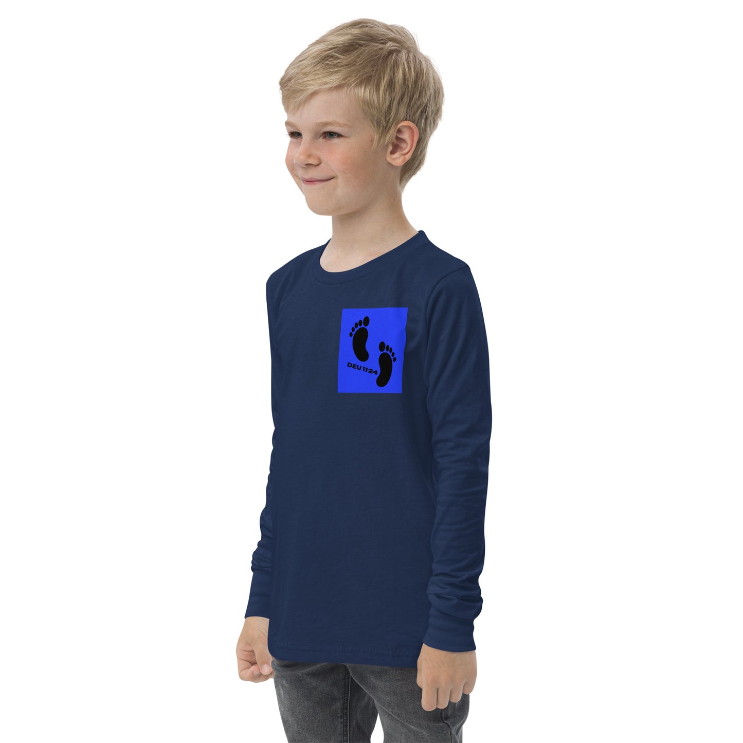 Israel feet-Youth long sleeve tee