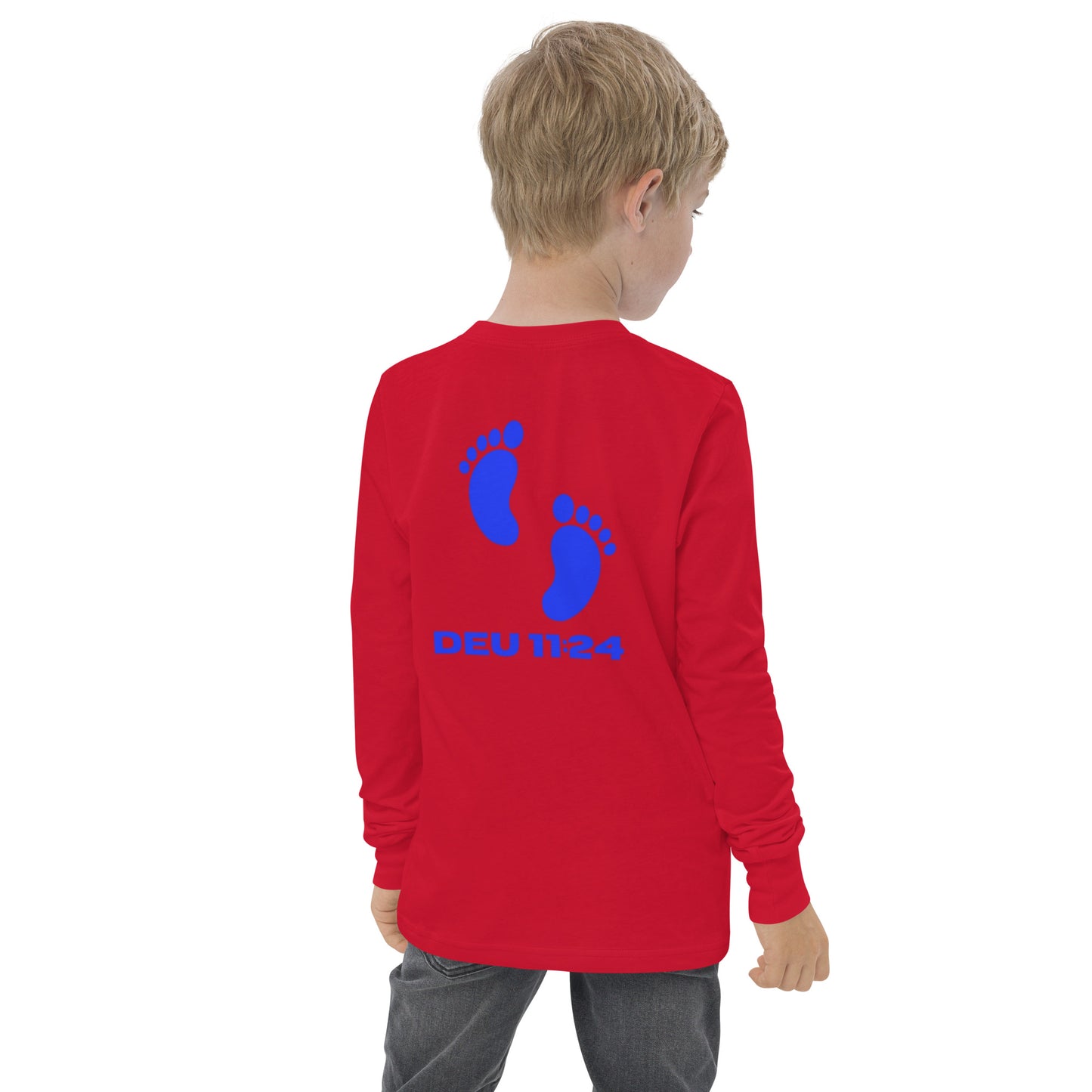 Israel feet-Youth long sleeve tee