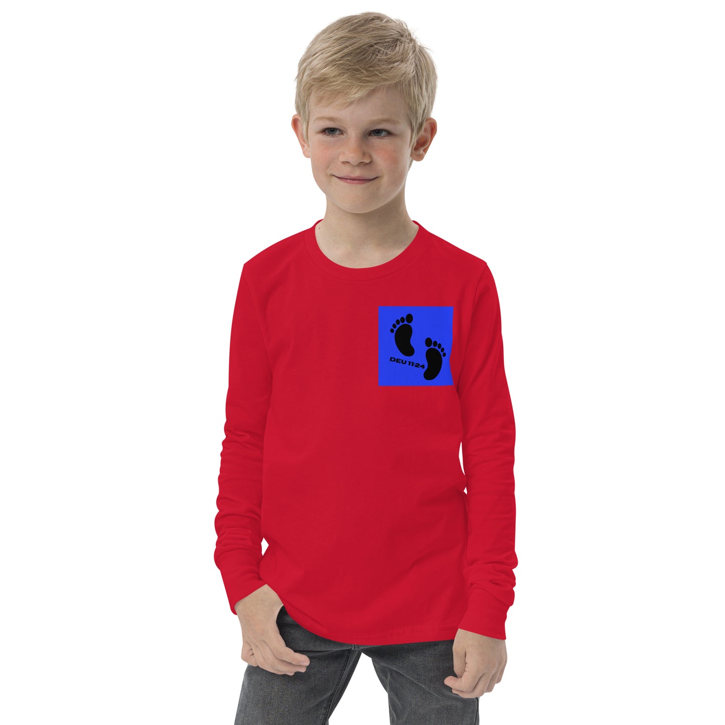 Israel feet-Youth long sleeve tee