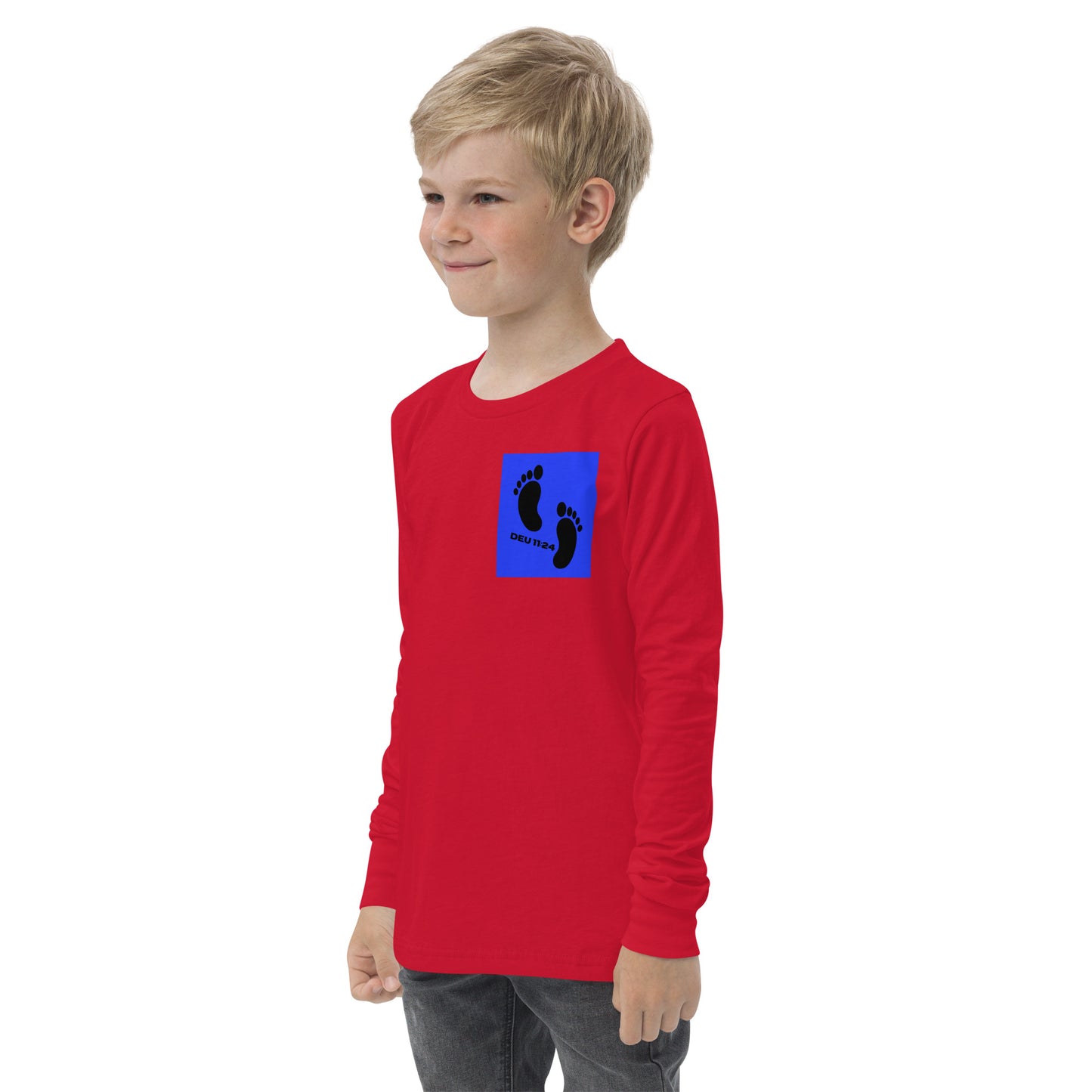 Israel feet-Youth long sleeve tee