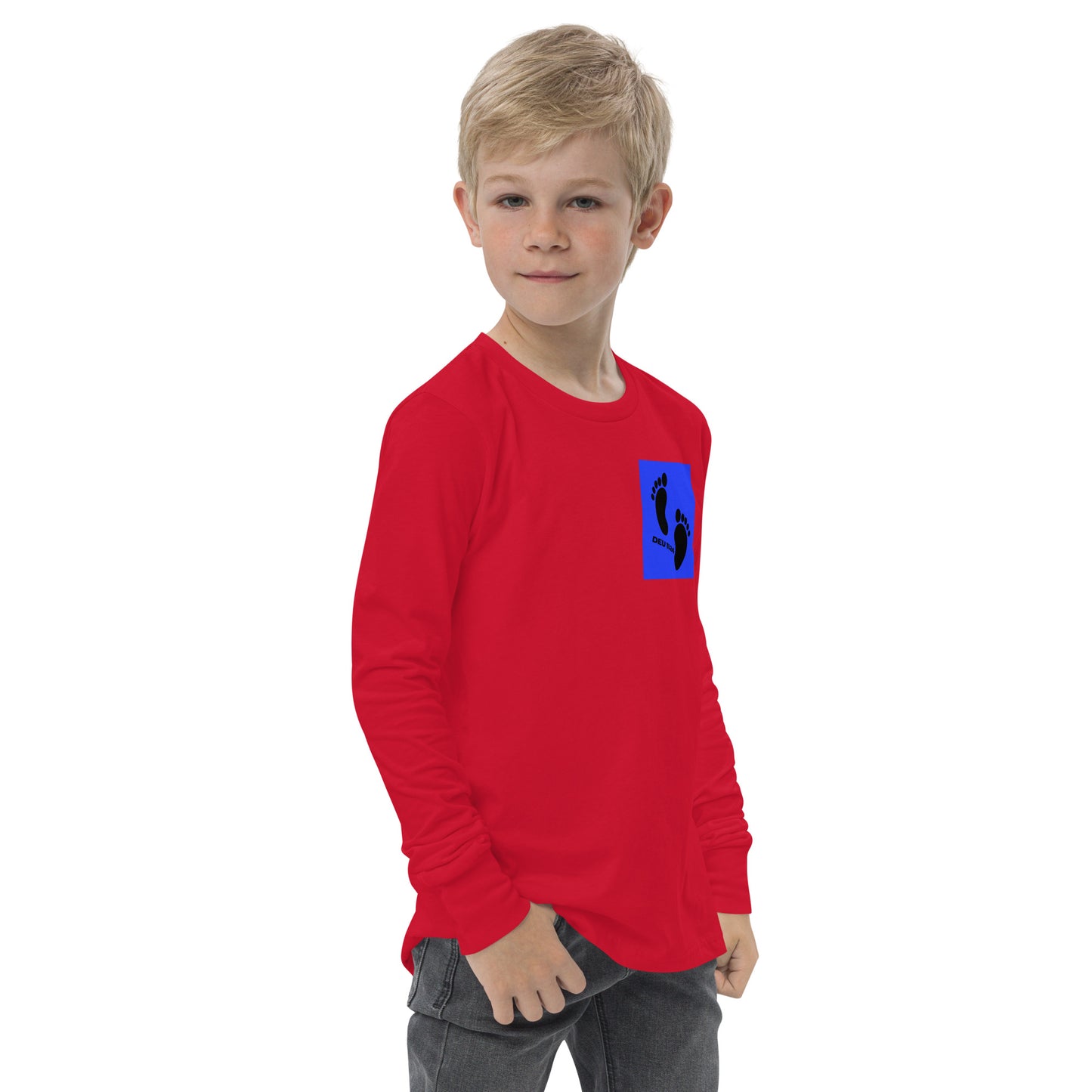 Israel feet-Youth long sleeve tee