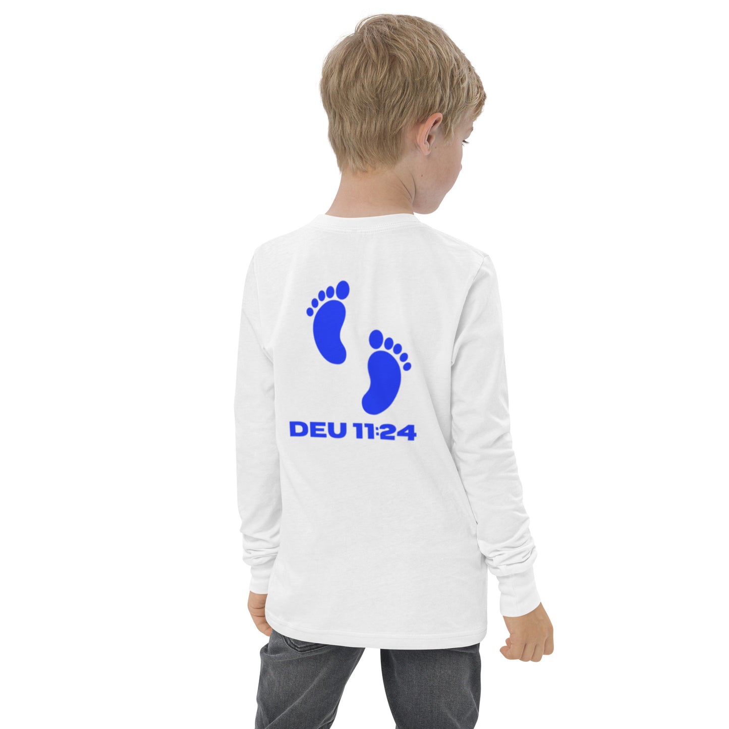 Israel feet-Youth long sleeve tee