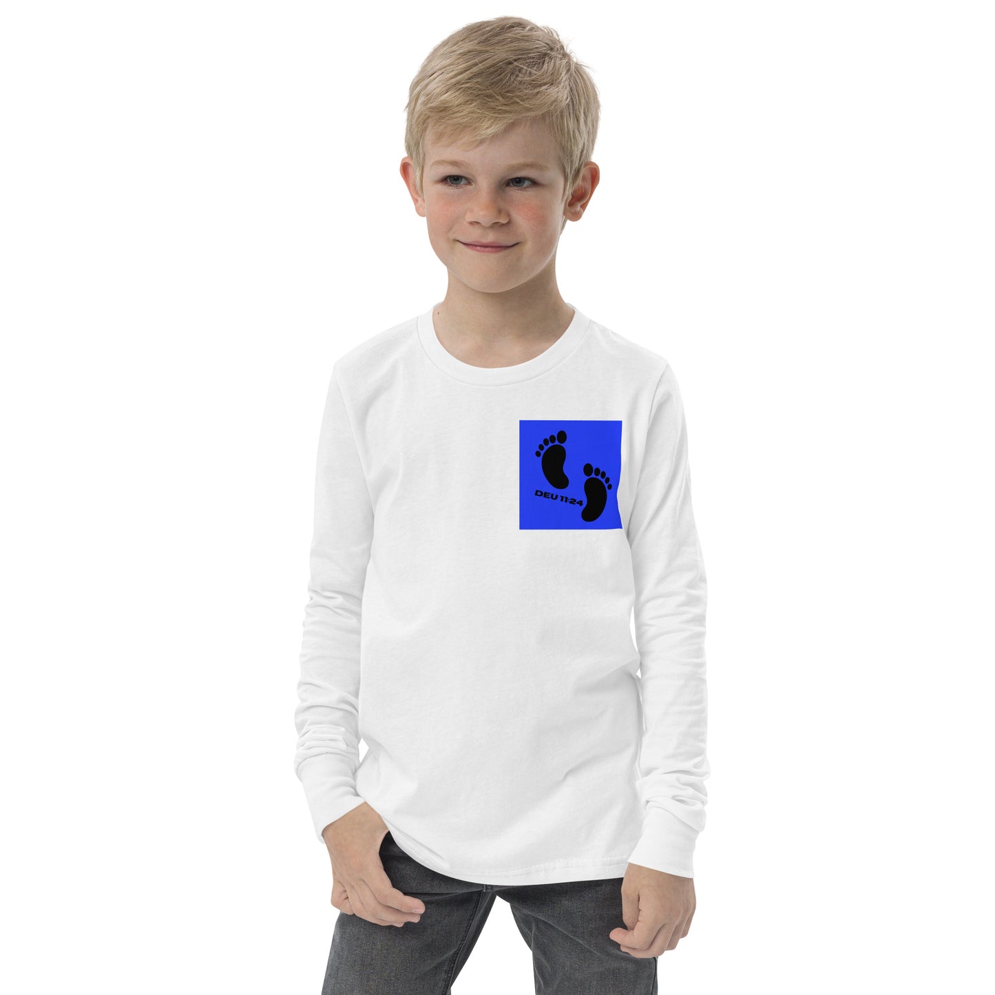 Israel feet-Youth long sleeve tee